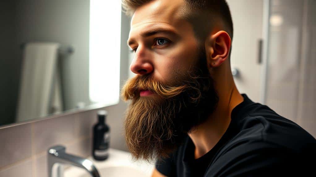 winter beard dandruff issues